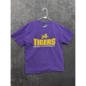 LSU Tigers Louisiana State University Purple T Shirt Youth L